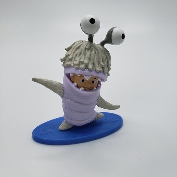 2 McDonalds Disney Monsters Inc Figures 2" Cake Topper Boo Randall Boggs Set - Picture 6 of 10